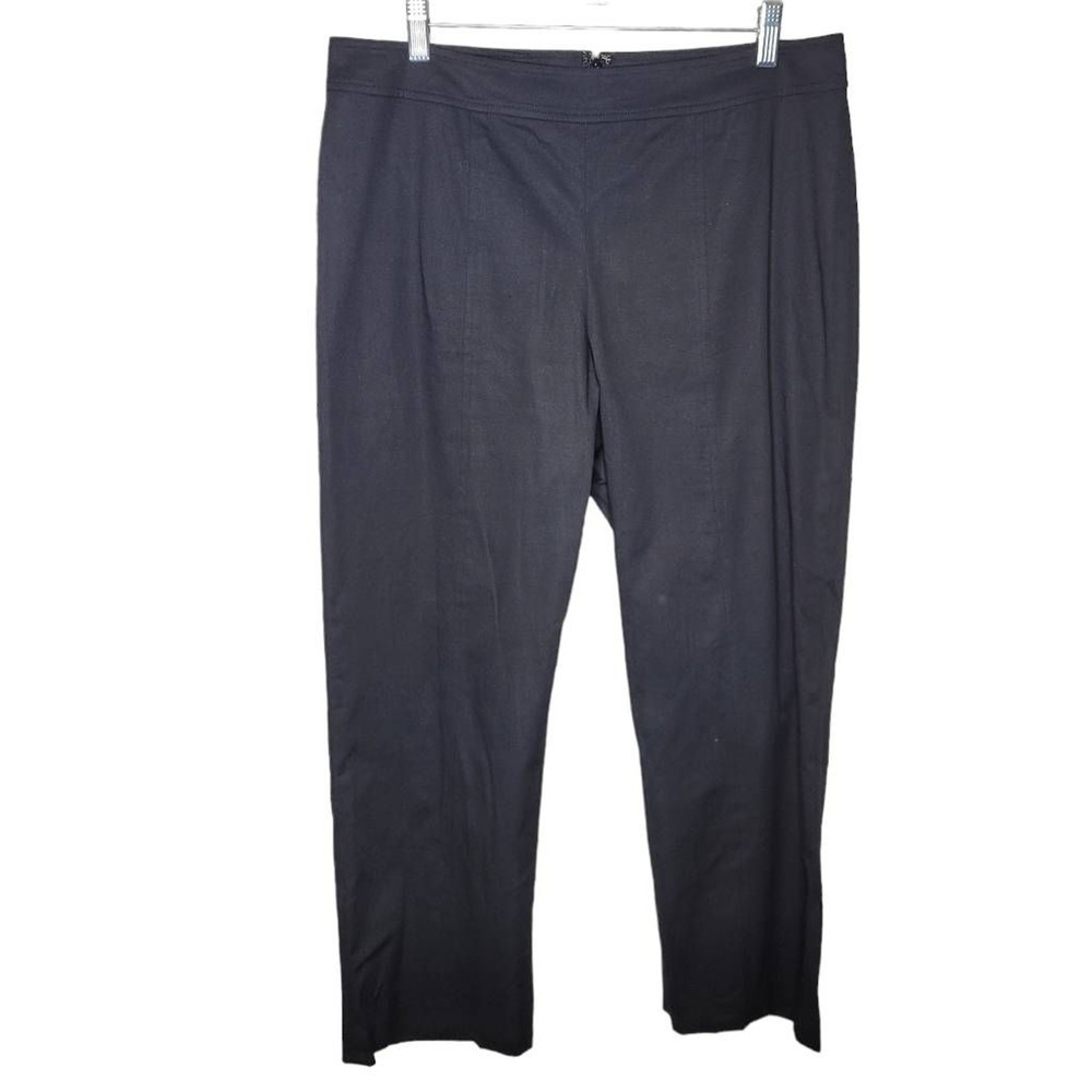 Linda Allard Ellen Tracy Womens Dress Career Pants Black slacks Stretch sz 12
